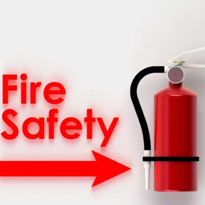 Fire,Safety,On,White,Background.